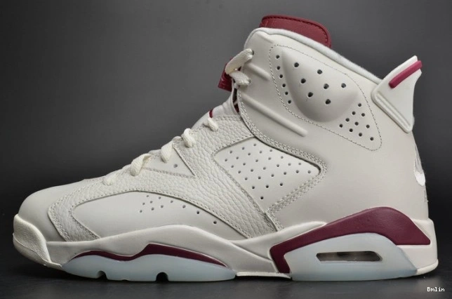 Bmlin Shoes white Jordan 6 Retro Air Maroon 384664-116 0713